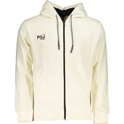 U.S. GRAND Us Grand Polo Men'S White Zip Sweatshirt Krémová M U.S. GRAND Us Grand Polo Men'S White Zip Sweatshirt Krémová M