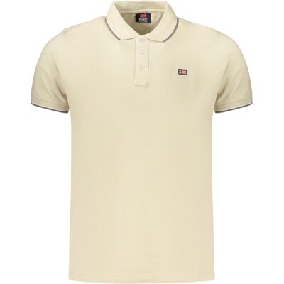 NORWAY 1963 Pánske Polo Tričko S Krátkym Rukávom Krémová Xxl NORWAY 1963 Pánske Polo Tričko S Krátkym Rukávom Krémová Xxl