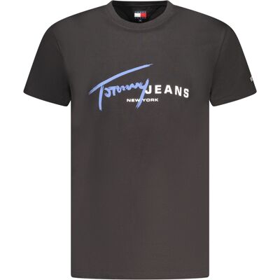 Čierne Tričko Tommy Hilfiger S Krátkym Rukávom Čierna S Čierne Tričko Tommy Hilfiger S Krátkym Rukávom Čierna S