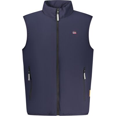 Norway 1963 Men'S Blue Sleeveless Jacket Modrá M Norway 1963 Men'S Blue Sleeveless Jacket Modrá M