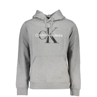 Pánska Sivá Mikina Calvin Klein Bez Zipsu Šedá Xxl Pánska Sivá Mikina Calvin Klein Bez Zipsu Šedá Xxl