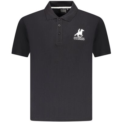 U.S. GRAND Čierne Pánske Polo Tričko Us Grand Čierna Xxl U.S. GRAND Čierne Pánske Polo Tričko Us Grand Čierna Xxl