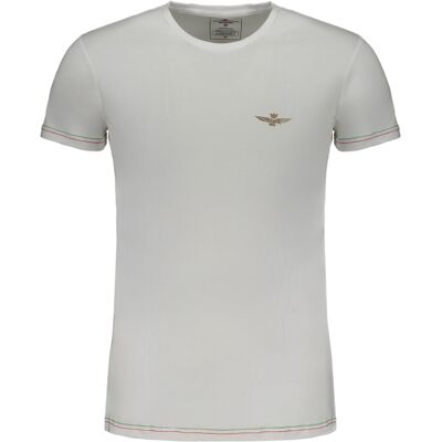 Aeronautica Militare Men'S White Short Sleeve T-Shirt Biela M Aeronautica Militare Men'S White Short Sleeve T-Shirt Biela M