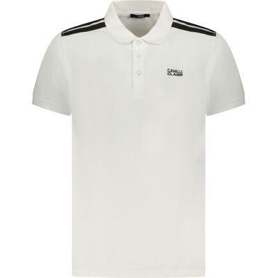 Cavalli Class Pánske Polo Tričko Biela Xxl Cavalli Class Pánske Polo Tričko Biela Xxl