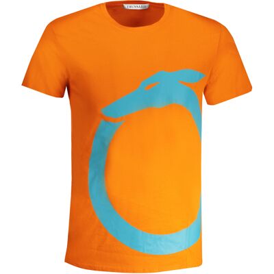 Pánske Oranžové Tričko Trussardi Oranžová L Pánske Oranžové Tričko Trussardi Oranžová L