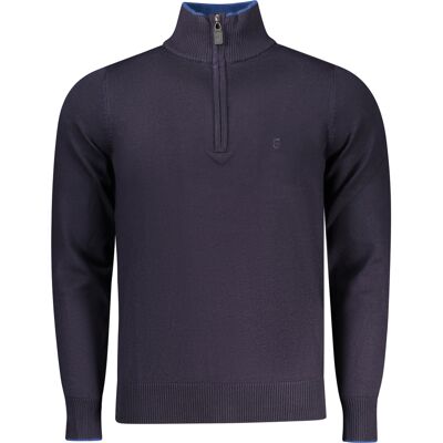 COVERI MOVING Pánsky Modrý Sveter S Polovičným Zipsom Modrá 3xl COVERI MOVING Pánsky Modrý Sveter S Polovičným Zipsom Modrá 3xl