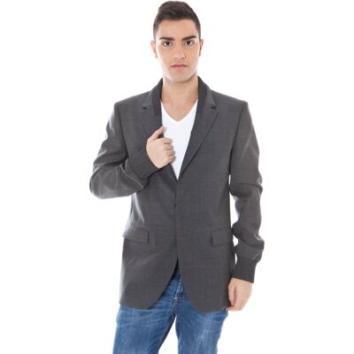 Pánske Sako Calvin Klein, Sivé Modrá 48 Pánske Sako Calvin Klein, Sivé Modrá 48