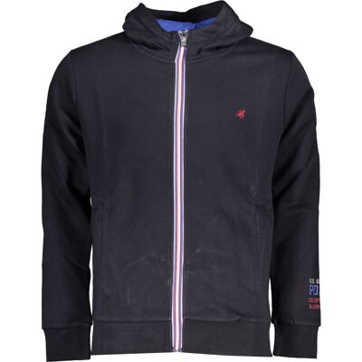 U.S. GRAND Us Grand Polo Men'S Blue Zip Sweatshirt Čierna M U.S. GRAND Us Grand Polo Men'S Blue Zip Sweatshirt Čierna M