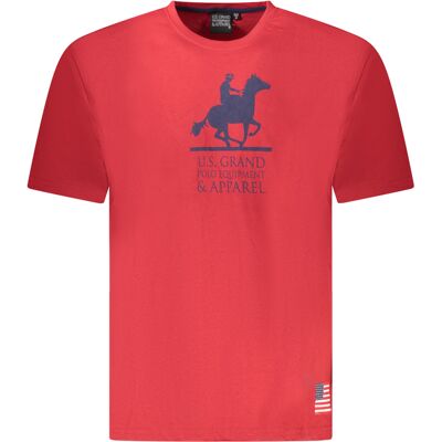U.S. GRAND Červené Pánske Tričko Us Grand Polo Červená M U.S. GRAND Červené Pánske Tričko Us Grand Polo Červená M