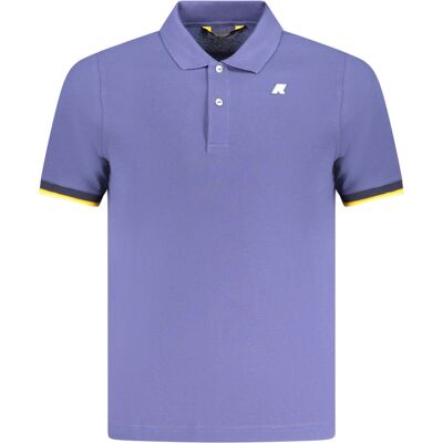 Pánske Modré Polo Tričko K-Way Fialová S Pánske Modré Polo Tričko K-Way Fialová S