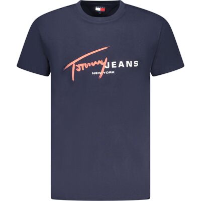 Pánske Tričko Tommy Hilfiger S Krátkym Rukávom Modrá S Pánske Tričko Tommy Hilfiger S Krátkym Rukávom Modrá S