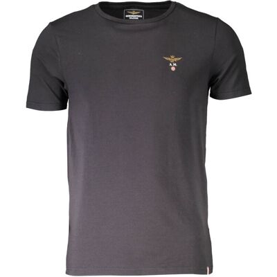 Aeronautica Militare Black Men'S Outerwear T-Shirt Čierna L Aeronautica Militare Black Men'S Outerwear T-Shirt Čierna L