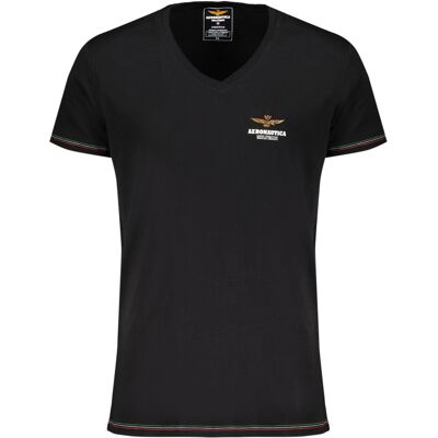 Aeronautica Militare Air Force Black Men'S Outdoor T-Shirt Čierna M Aeronautica Militare Air Force Black Men'S Outdoor T-Shirt Čierna M