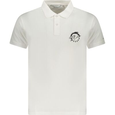 Biele Pánske Polo Tričko Trussardi Biela M Biele Pánske Polo Tričko Trussardi Biela M