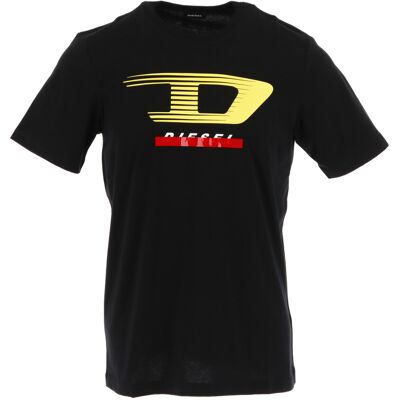 Diesel Pánske Tričko S Krátkym Rukávom Čierna S Diesel Pánske Tričko S Krátkym Rukávom Čierna S