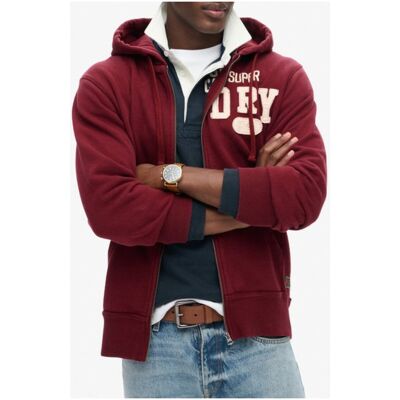 Superdry Pánska Mikina Na Zips Modrá S Superdry Pánska Mikina Na Zips Modrá S