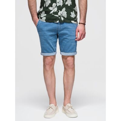 Ombre Men'S Denim Shorts With Rolled Up Leg - Light Blue Svetlomodrá L Ombre Men'S Denim Shorts With Rolled Up Leg - Light Blue Svetlomodrá L