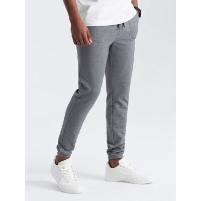 Ombre Men'S Structured Knit Sweatpants - Graphite Šedá Xl Ombre Men'S Structured Knit Sweatpants - Graphite Šedá Xl