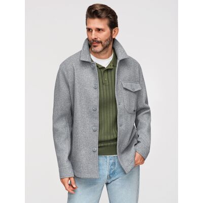 Ombre Men'S Lightweight Fleece Jacket With Viscose - Gray Šedá Xxl Ombre Men'S Lightweight Fleece Jacket With Viscose - Gray Šedá Xxl