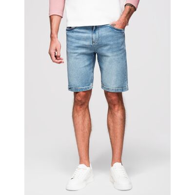 Ombre Denim Men'S Shorts With A Classic Cut - Light Blue Modrá S Ombre Denim Men'S Shorts With A Classic Cut - Light Blue Modrá S