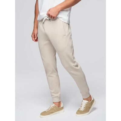 Ombre Men'S Jogger Sweatpants - Light Beige Krémová L Ombre Men'S Jogger Sweatpants - Light Beige Krémová L
