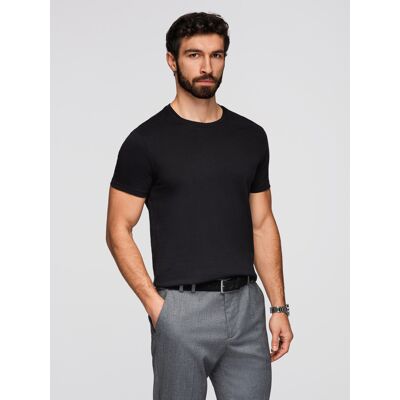 Ombre Basic Pánske Tričko Set - 3x Čierna Čierna Xxl Ombre Basic Pánske Tričko Set - 3x Čierna Čierna Xxl