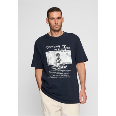 Merchcode Biggie Tour Tee Navy Šedá S Merchcode Biggie Tour Tee Navy Šedá S