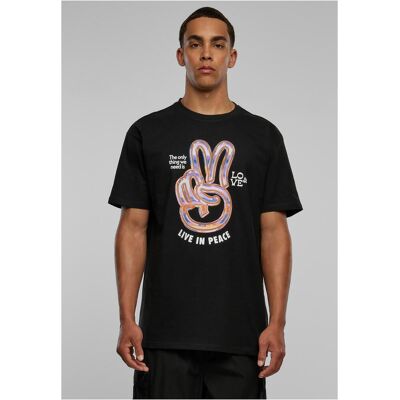 Mister Tee Live In Peace Oversize Tee Black Čierna M Mister Tee Live In Peace Oversize Tee Black Čierna M
