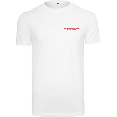 Merchcode Notorious Big Ready To Die Tracklist T-Shirt White Biela M Merchcode Notorious Big Ready To Die Tracklist T-Shirt White Biela M