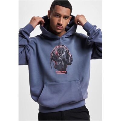 Mister Tee Flying High Heavy Oversize Vintageblue Hoodie Šedá Xxl Mister Tee Flying High Heavy Oversize Vintageblue Hoodie Šedá Xxl
