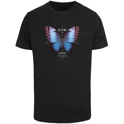 Mister Tee Men'S T-Shirt Become The Change Butterfly Black Čierna L Mister Tee Men'S T-Shirt Become The Change Butterfly Black Čierna L