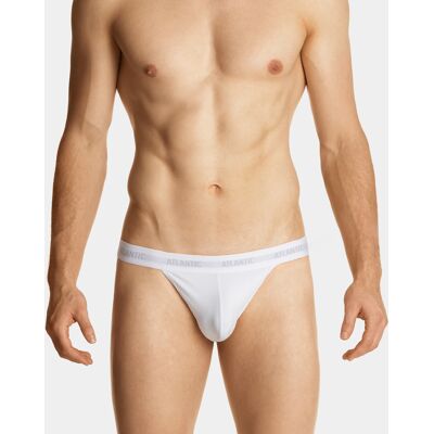 Pánske Slipy Jockstrap Atlantic - Biele Šedá Xl Pánske Slipy Jockstrap Atlantic - Biele Šedá Xl