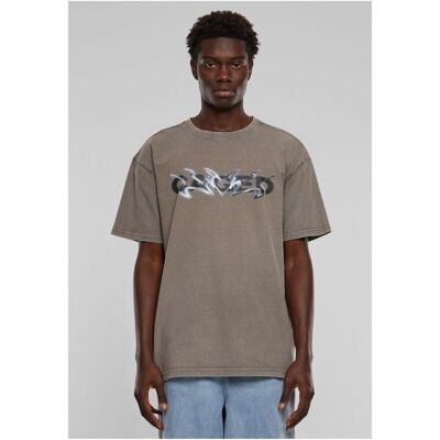 Mister Tee Men'S T-Shirt Cagedchrome Acid Heavy Oversize Tee - Beige Hnedá L Mister Tee Men'S T-Shirt Cagedchrome Acid Heavy Oversize Tee - Beige Hnedá L