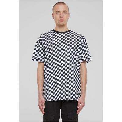 Urban Classics Men'S T-Shirt Oversized Check Black/white Čierna M Urban Classics Men'S T-Shirt Oversized Check Black/white Čierna M