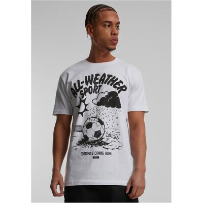 Merchcode Soccer Balls Coming Home All-Weather Sports T-Shirt White Biela M Merchcode Soccer Balls Coming Home All-Weather Sports T-Shirt White Biela M
