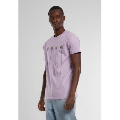 Mister Tee Men'S T-Shirt Miami Palms Purple Šedá S Mister Tee Men'S T-Shirt Miami Palms Purple Šedá S