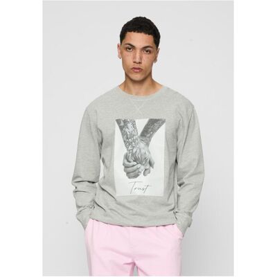 Mister Tee Trust 2.0 Crewneck Grey Šedá Xl Mister Tee Trust 2.0 Crewneck Grey Šedá Xl