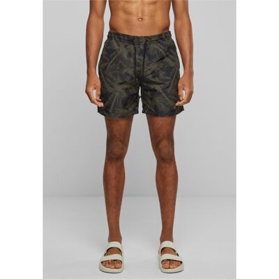 Urban Classics Palm/olive Swim Shorts Čierna Xxl Urban Classics Palm/olive Swim Shorts Čierna Xxl