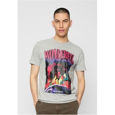 Mister Tee Beautiful T-Shirt Of Gray Color Šedá M Mister Tee Beautiful T-Shirt Of Gray Color Šedá M