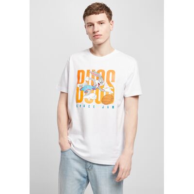 Mister Tee Space Jam Big Bugs Playing Tee White Biela S Mister Tee Space Jam Big Bugs Playing Tee White Biela S