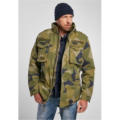 Brandit Pánska Bunda Urban Classics M-65 Giant Swedisch Camo Kaki 6xl Brandit Pánska Bunda Urban Classics M-65 Giant Swedisch Camo Kaki 6xl
