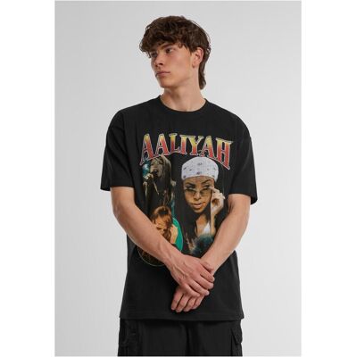 Merchcode Men'S T-Shirt Aaliyah Retro Oversize Black Čierna Xxl Merchcode Men'S T-Shirt Aaliyah Retro Oversize Black Čierna Xxl