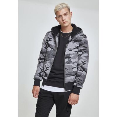 Urban Classics Camo Zip Jacket Darkcamo Čierna L Urban Classics Camo Zip Jacket Darkcamo Čierna L