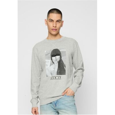 Mister Tee Men'S Sweatshirt Fuck It 2.0 Crewneck Gray Šedá S Mister Tee Men'S Sweatshirt Fuck It 2.0 Crewneck Gray Šedá S