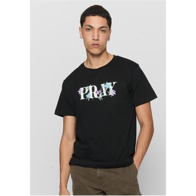 Mister Tee Black T-Shirt Flower Pray Tee Čierna M Mister Tee Black T-Shirt Flower Pray Tee Čierna M