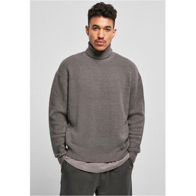 Urban Classics Oversized Roll Neck Sweater Asphalt Šedá Xxl Urban Classics Oversized Roll Neck Sweater Asphalt Šedá Xxl