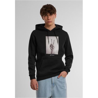 Mister Tee Peace Sign With Hood Black Čierna M Mister Tee Peace Sign With Hood Black Čierna M