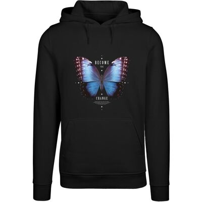 Mister Tee Men'S Sweatshirt Become The Change Butterfly Hoody Black Čierna Xs Mister Tee Men'S Sweatshirt Become The Change Butterfly Hoody Black Čierna Xs