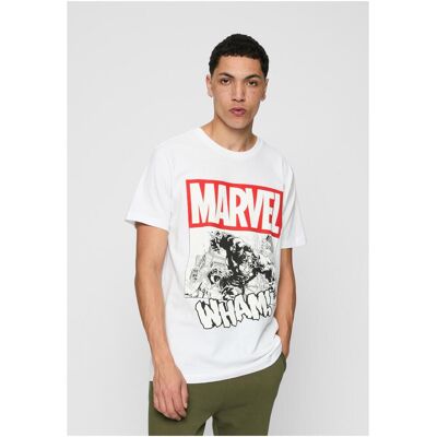 Merchcode White Avengers Smashing Hulk T-Shirt Biela S Merchcode White Avengers Smashing Hulk T-Shirt Biela S