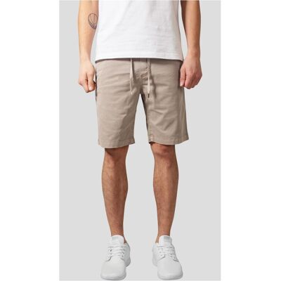 Urban Classics Šortky Z Elastického Kepru V Pieskovej Farbe Hnedá 5xl Urban Classics Šortky Z Elastického Kepru V Pieskovej Farbe Hnedá 5xl